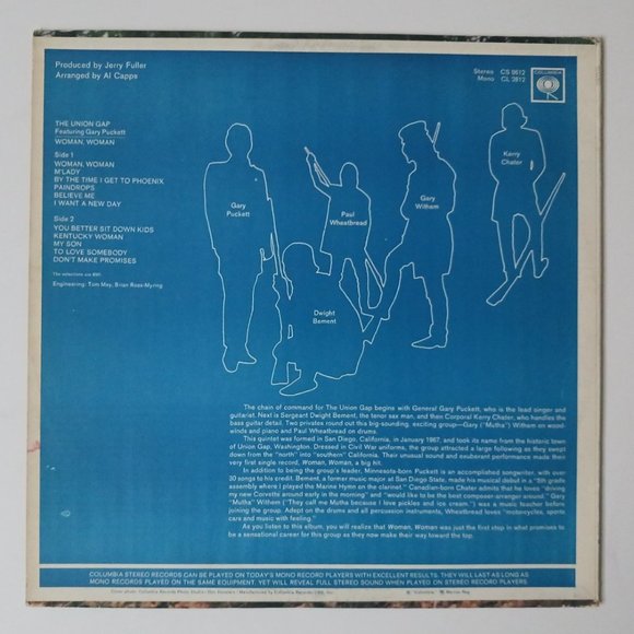 Vintage The Union Gap and Gary Puckett Woman Woman vinyl record, 1968 original - Picture 3 of 10
